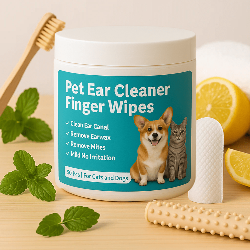 Elarie™ Natural Pet Ear Finger Wipes