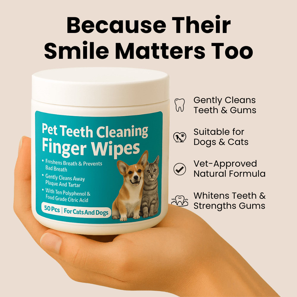 Elarie™ Natural Pet Dental Finger Wipes