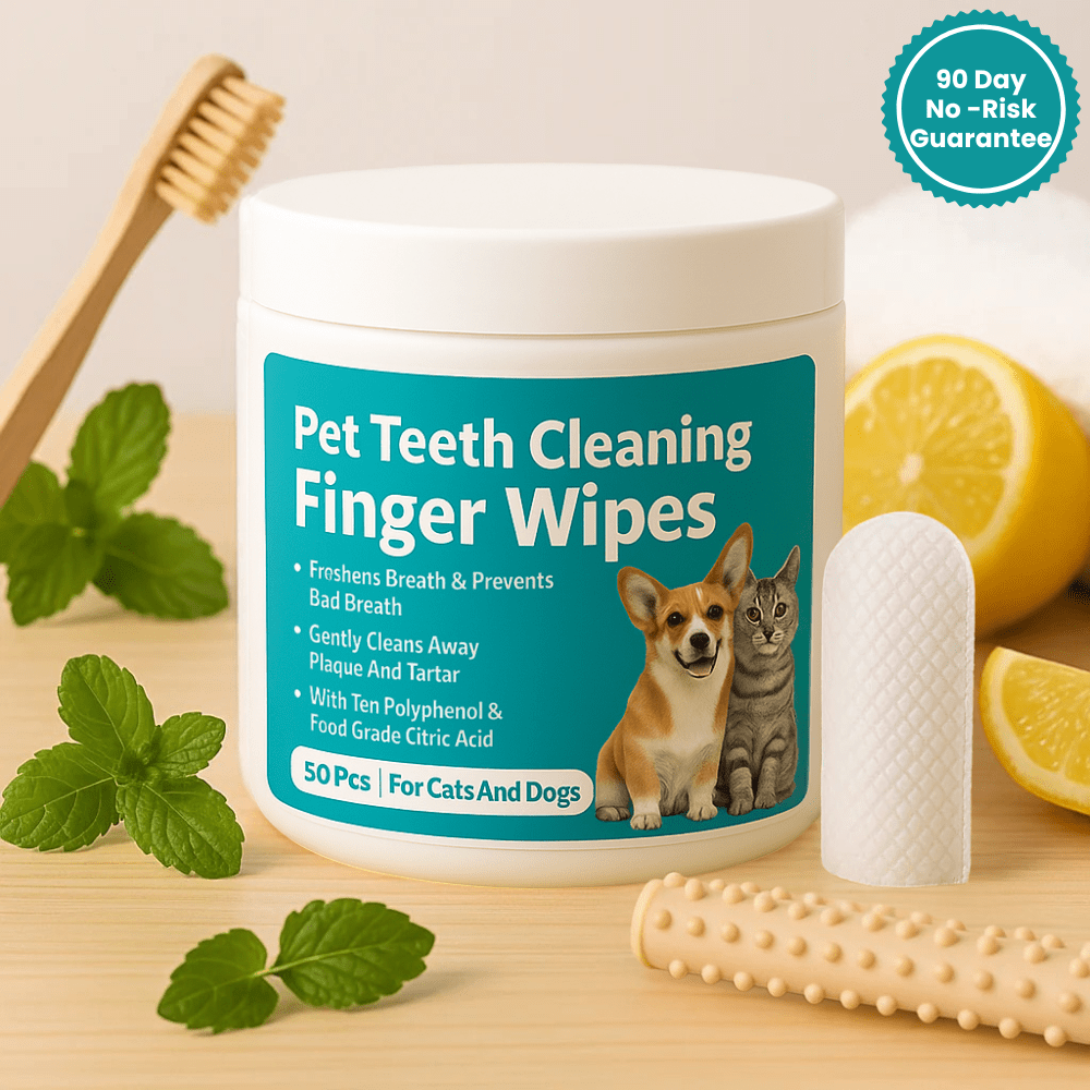 Elarie™ Natural Pet Dental Finger Wipes
