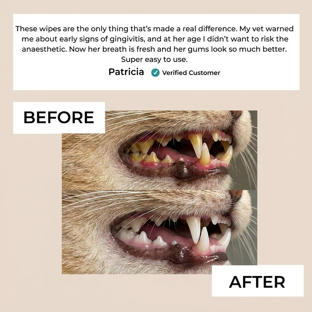 Elarie™ Natural Pet Dental Finger Wipes